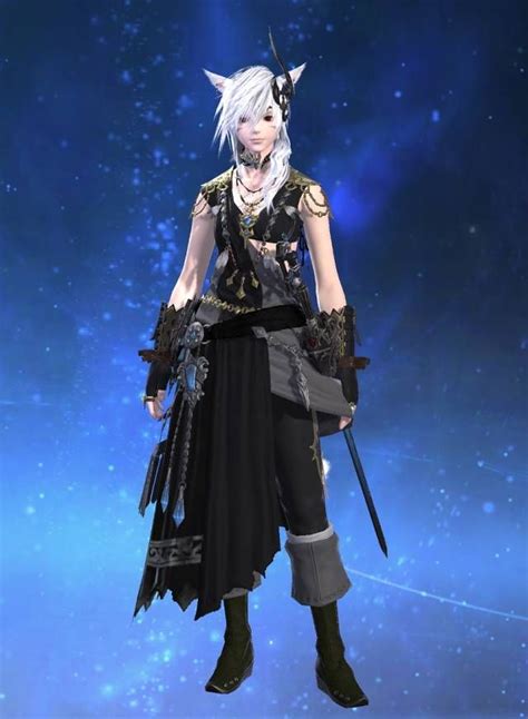 Even with the blade of the weapon hidden, you can still tell that this sword is something extraordinary. . Ffxiv glamourer fixed designs